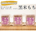 【ふるさと納税】 【期間限定】杵つき手のし餅・魚沼「わかとち」のもち 黒米もち 500g×3個 Mt.ファームわかとち もち 餅 新潟県 小千谷市 12P470