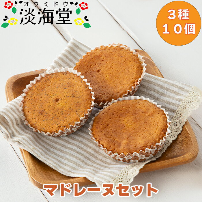 【ふるさと納税】【H-492】淡海堂 マドレーヌセット 3種10個入り［高島屋選定品］