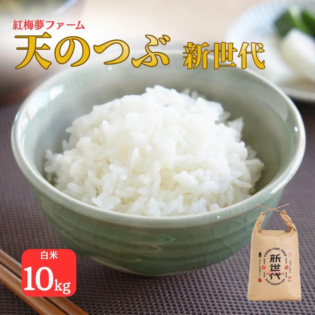天のつぶ 新世代 白米 10kg | 令和7年産米 紅梅夢ファーム