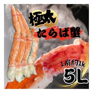 【2肩2kgの極太5Lサイズ】本たらば蟹 ボイル肩 2kg 1肩 約1kg 本タラバ シュリンクボイル 蟹の丸山 たらば蟹【087B-022】