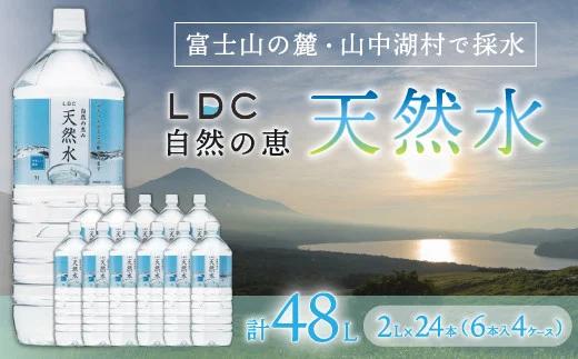 自然の恵み天然水　2L×24本（6本入り4ケース）　計48L　※沖縄・離島配送不可 YX004_イメージ1