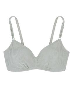 【ウンナナクール】364ブラ シンプル＜Lサイズ＞シルバーグレー1枚