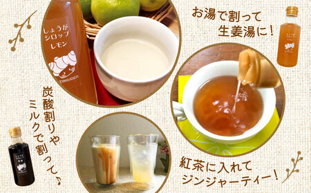 しょうが＆レモン ジャム　生姜 シロップ 2種 レモン・黒糖 セット【ジンジベル】[AYAD010]