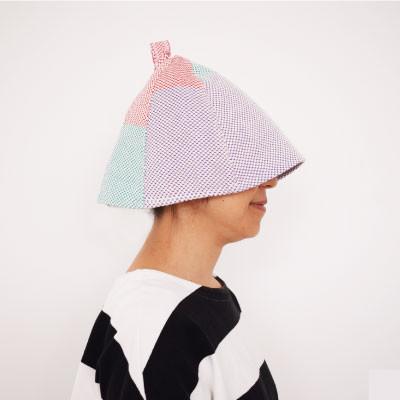 ふるさと納税 柏原市 【Lサイズ】柔道衣メーカーが作ったサウナハット【オレンジ×生成り】 |  | 01