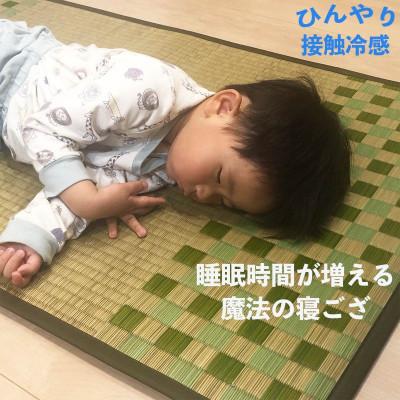 ふるさと納税 柳川市 フローリングの上でも使える◎子供用ふっくら寝ござ(ブルー) |  | 01