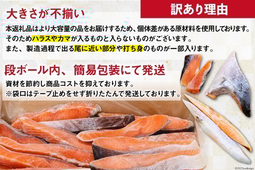 訳あり 銀鮭 切身 約1kg [宮城東洋 宮城県 気仙沼市 20564663] 鮭 海鮮 規格外 不揃い さけ サケ 鮭切身 シャケ 切り身 冷凍 家庭用 訳アリ おかず 弁当 支援 サーモン 銀鮭切