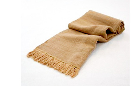 ≪薄手≫丹波木綿ストール　無地 　茶色系 DD005