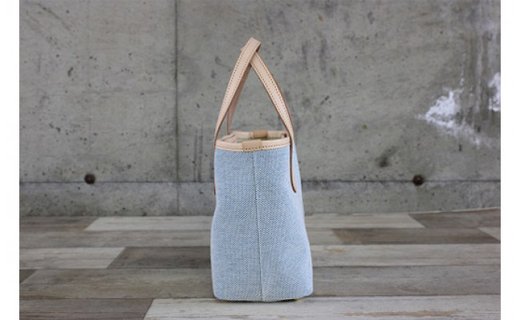 コットンミニトートバックブルー ブルー