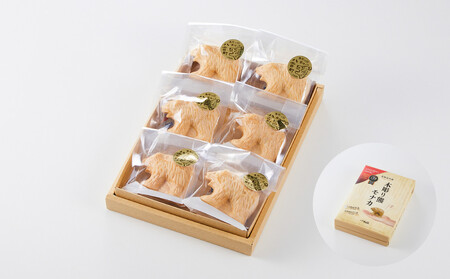 北海道名物 木彫り熊モナカ(1箱 6個入り) | もなか　もなか　もなか　もなか　もなか　 【 もなか モナカ 最中 和菓子 菓子 おかし 食品   グルメ お取り寄せ お取り寄せグルメ    】