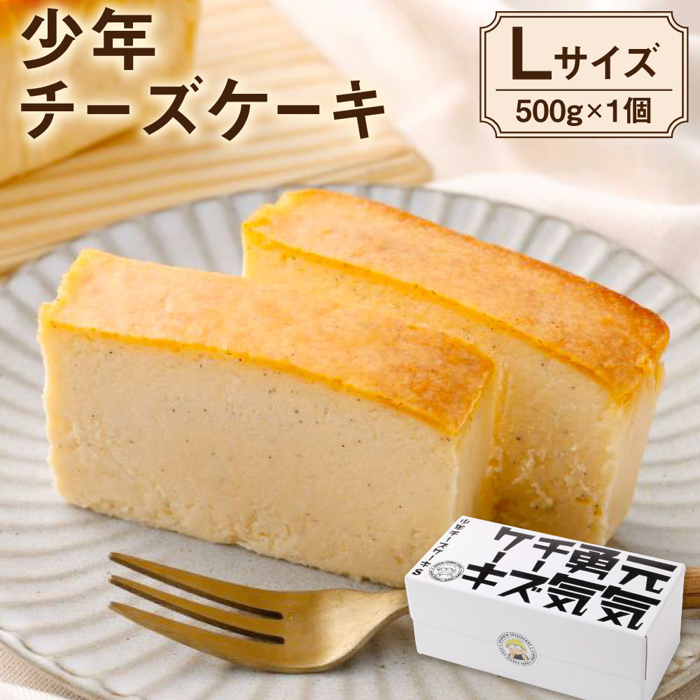 【ふるさと納税】少年チーズケーキ Lサイズ 500g×1個 チーズケーキ ケーキ スイーツ デザート お菓子 洋菓子 にんにくたまご ミルク 米麴 ホワイトチョコレート 冷凍 九州 熊本県 送料無料