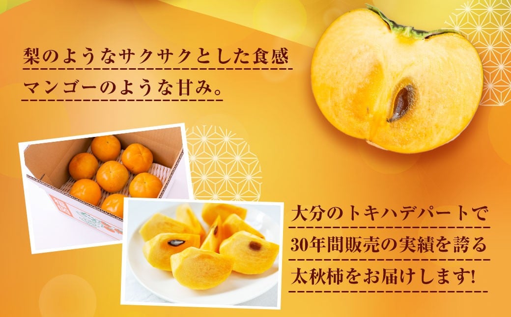 【先行予約】伊藤園 太秋柿 12玉から15玉 約5kg 【2025年10月中旬から10月下旬出荷予定】 ／ 富有柿 柿 果物 フルーツ くだもの うきは市