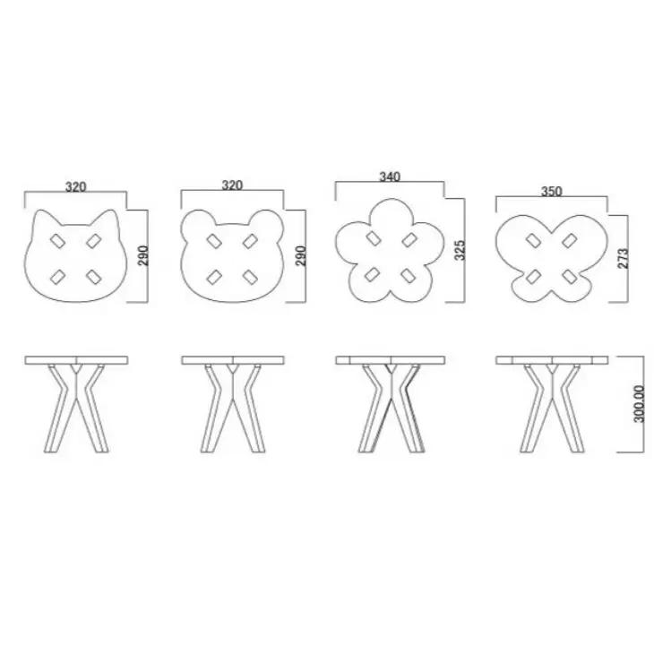 木製イス 《ちょう》 OTOMO STOOL mini 【1778-3】
