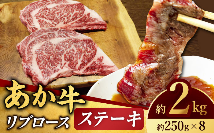 
【数量限定】リブロースステーキ 2kg(250g×8枚)【有限会社スイートサプライなかぞの 】リブロース ステーキ ステーキ定期 熊本 [ZBV022]
