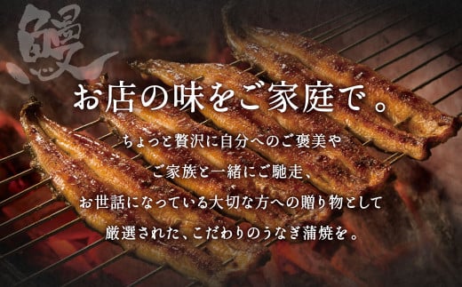 九州産 うなぎ 蒲焼 特上4尾 計880g以上 (1尾あたり220～235g)