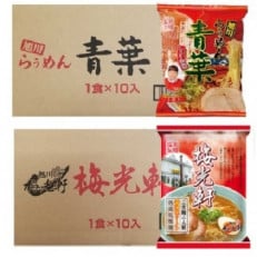 藤原製麺 旭川製造青葉醤油ラーメン1箱(10袋入)/ 梅光軒醤油ラーメン1箱(10袋入)_03495