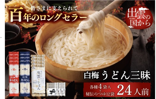 創業百年老舗の味　児玉製麺「伝統の味懐かしの味　白梅うどん三昧」 322032_BX001