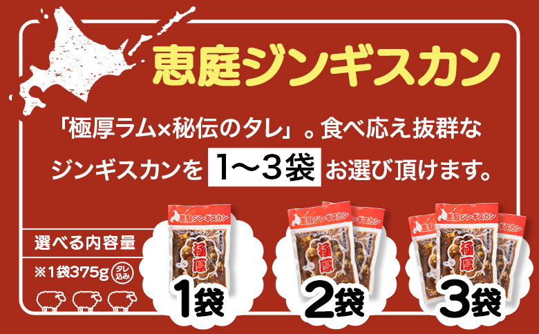 恵庭ジンギスカン（NZラム肩ロース使用）×2袋【19010202】