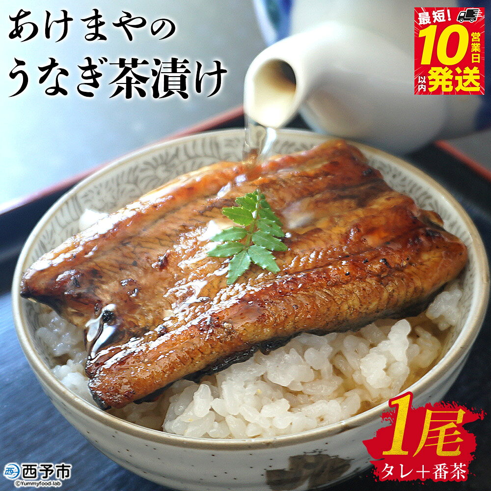 【ふるさと納税】＜あけまやのうなぎ茶漬け 1尾(約100g)＋タレ＋番茶＞『10営業日以内に発送予定』真空パック 鰻 ウナギ 手焼き 名水百選 湧水 鰻茶漬け お茶漬け ご飯 ごはん ご飯のお供 蒲焼き ひつまぶし グルメ 国産 愛媛県 西予市【冷蔵】