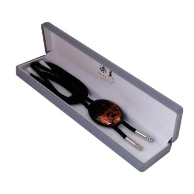 ふるさと納税 海南市 漆器のループタイ　白檀塗