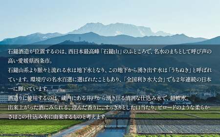 石鎚酒造「石鎚」無濾過純米 1800ml×1本　日本酒