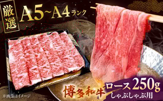 【お中元対象】【数量限定 博多和牛】ロース しゃぶしゃぶ用 250g　▼ロース しゃぶしゃぶ すき焼き 和牛 肉 桂川町/株式会社チクゼンヤ [ADBZ041]