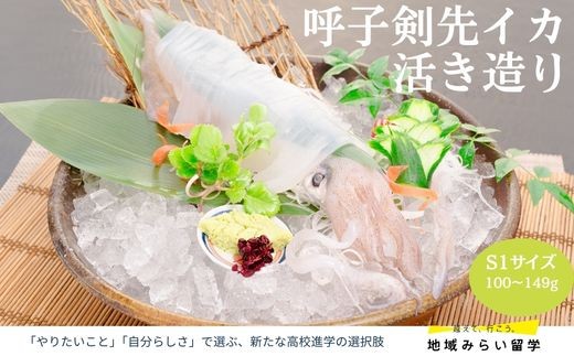 
                  【大漁鮮華】剣先イカ『活き造り』S1サイズ1杯（100g〜149g）
                