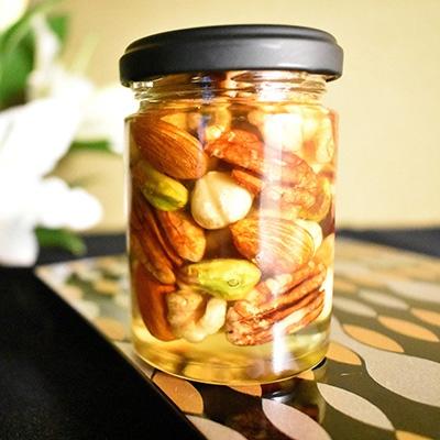 ふるさと納税 高野町 ナッツの蜂蜜漬【峠プレミアム　萌(MOE)】　熊野古道　峠の蜂蜜×ナッツ(高野町) |  | 01