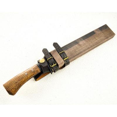 ふるさと納税 南国市 土佐鍛造ハンティングナイフ【ダマスカス15層青2鋼】両刃 300 |  | 03