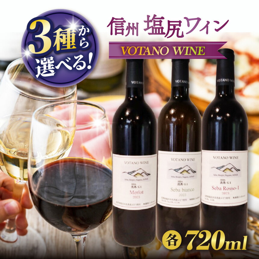 【ふるさと納税】選べる種類！VOTANO WINE（ヴォターノワイン） ワイン3種 | VOTANO WINE ヴォターノワイン ワイン 赤 白 メルロー ケルナー ソーヴィニヨン・ブラン シラー お酒 長野県 塩尻市