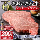 【ふるさと納税】おおいた和牛 シャトーブリアン & 万能調味料ほりにし THE USA Box/DX(シャトーブリアン計200g・100g×2枚、ご当地宇佐ラベルスパイスほりにし100g×1本) 牛肉 黒毛和牛 A4 お肉 ステーキ セット 詰合せ【114004000】【一般社団法人　地域商社USA】