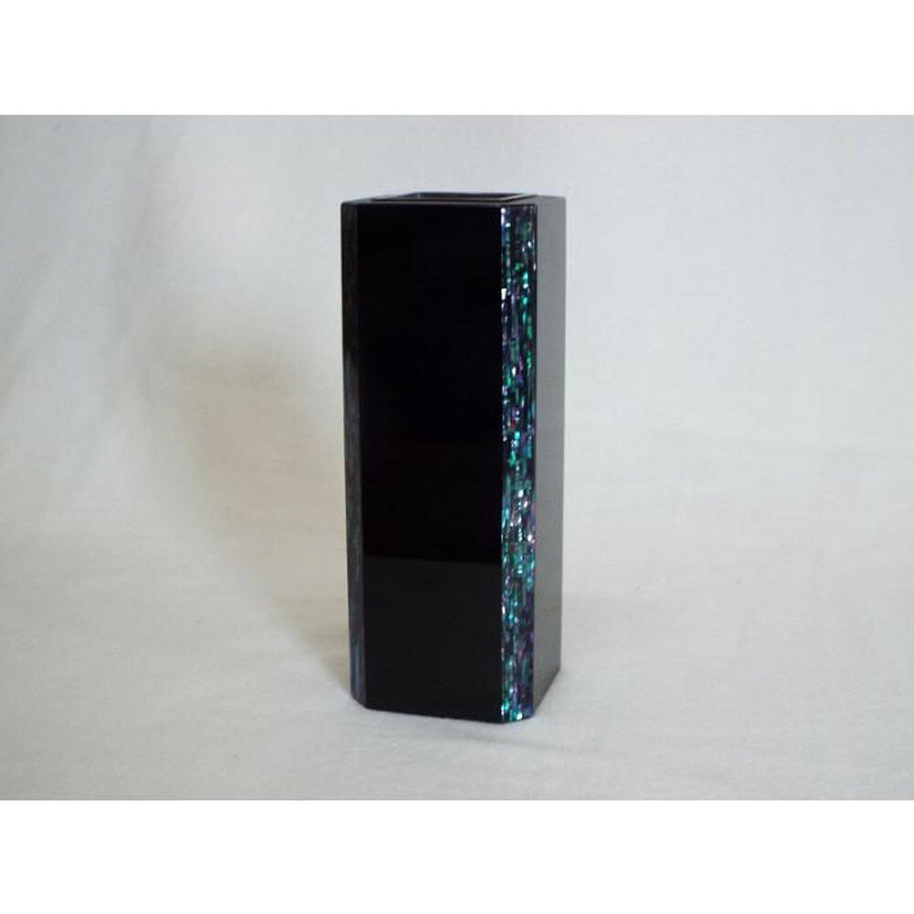 【ふるさと納税】【金沢仏壇】花器「雪吊り」 | ブラック シェルデザイン 貝模様 おしゃれ シンプル かっこいい 花立て お供え花 花瓶 華瓶 仏壇花瓶 供花用花立 供花花器 一輪挿し 仏間用品 仏壇飾り 仏壇アクセサリー 仏前供花 法事 法要 お盆 お彼岸 金沢伝統工芸