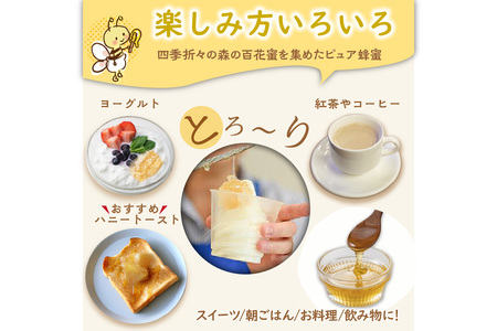 【国産 ハチミツ】KYOTOTANGOHONEY森の百花蜜 純粋 天然ハチミツ３００ｇ（ボトル）×２本 蜂蜜・はちみつ・国産・天然・ハチミツ・生ハチミツ・非加熱