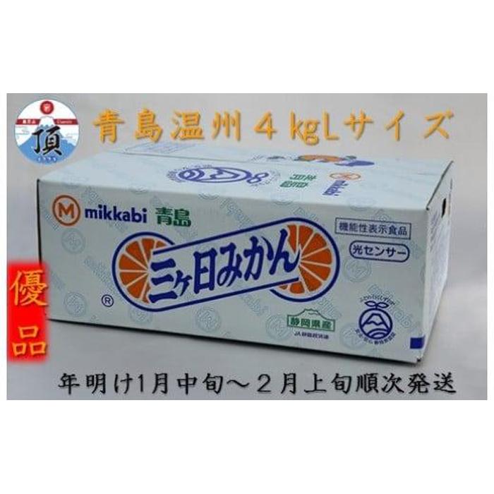 【ふるさと納税】三ヶ日みかん（青島温州）4kg【2026年1月以降順次発送】 | 果物 フルーツ 蜜柑 ミカン 静岡産 名産 特産 名物 旬 食品 人気 おすすめ 送料無料