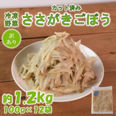 ふるさと納税 三股町 【訳あり】工場直送簡易包装 宮崎産冷凍ささがきごぼう計1.2kg 約100g×12袋【MI101】