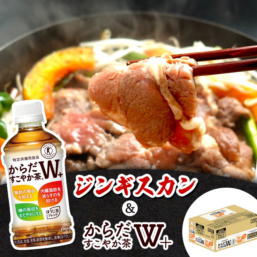 【ふるさと納税】阿部精肉店 味付きジンギスカン 600g からだすこやか茶 350ml 24本 ラム肉 味付き 羊 羊肉 ジンギスカン お茶 茶 トクホ 特定保健用食品 健康 ふるさと納税 北海道 恵庭市 恵庭【C99002】