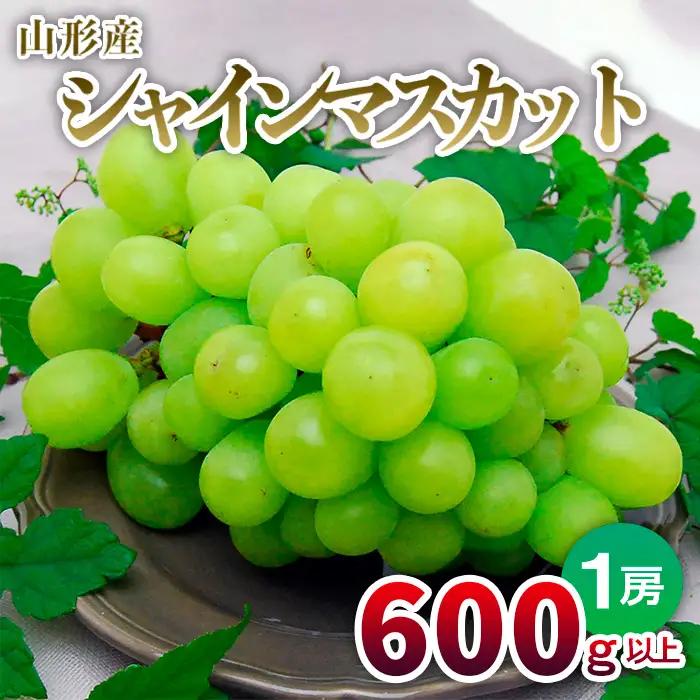 山形の大粒シャインマスカット 1房(600g以上)【令和8年産先行予約】FU22-798 くだもの 果物 フルーツ 山形 山形県 山形市 2026年産