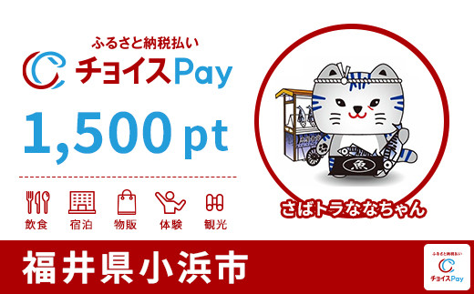 
            小浜市チョイスPay 1,500pt【会員限定のお礼の品】
          