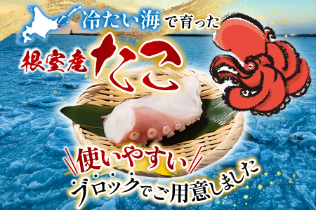 【北海道根室産】たこ足ブロック3～6P(計800g前後～1.4kg前後) A-76036