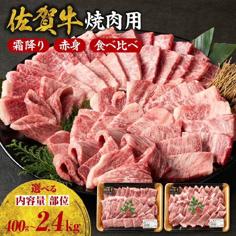 【ふるさと納税】【内容量・部位が選べる】中山牧場 佐賀牛 霜降り 赤身 焼肉 食べ比べ ／ バーベキュー BBQ 牛肉 肉 お肉 佐賀牛 赤身 霜降り モモ ウデ 肩ロース 焼き肉 焼肉セット A5 A4 a5 a4 黒毛和牛 ブランド牛 国産 佐賀県 玄海町 冷凍