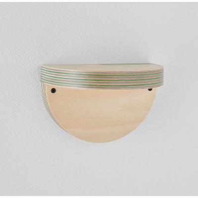 ふるさと納税 芦別市 PLYWOOD laboratory　Paper-Wood 壁付け棚「cap」(L)