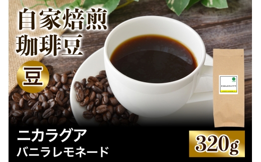 ★注文後に焙煎★自家焙煎珈琲豆 ニカラグア バニラレモネード リモンシリョ農園 ファンキーナチュラル 中浅煎り 320g【豆のまま】｜珈琲 コーヒー 焙煎 [0517]