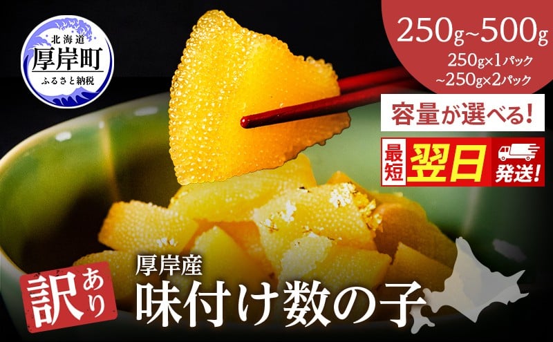 
            最短翌日発送 訳あり 北海道 数の子 味付け数の子 琥珀の月 ひとくちサイズ 250g (250g×1) ～ 500g (250g×2) レビューキャンペーン[ かずのこ 北海道産 国産 海鮮 厚岸 魚介類 魚卵 ] [№5863-0787-01]
          