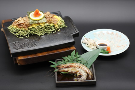 D414 至福贅沢！「瓦そば・とらふぐ・秋穂車海老」プレミアム３選