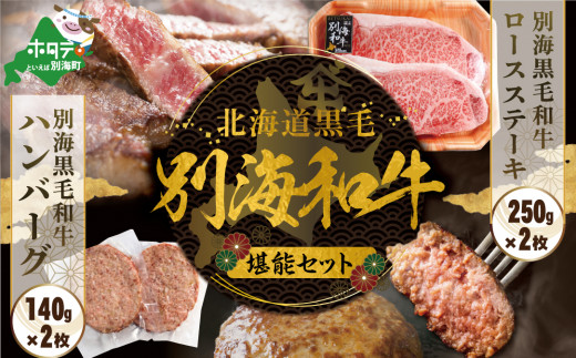 
（2024年2月発送分）別海和牛 ロースステーキ （250g×2）+ハンバーグ （140g×2）【別海和牛】ふるさとチョイス ふるさと納税 仕組み キャンペーン 限度額 計算 ランキング やり方 シミュレーション チョイス チョイスマイル
