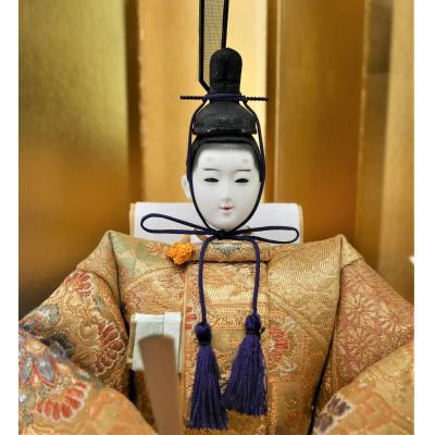ふるさと納税 小野市 雛人形　京三五親王「正絹袋帯〜GOLD〜」オリジナル金襴敷　No.35-514 |  | 02