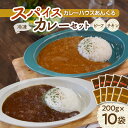 【ふるさと納税】カレーハウスあんくるのビーフ＆チキン 冷凍 スパイス カレーセット（200g×10袋）