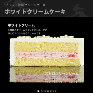 ケーキ センイルケーキ 4号 直径13.5cm 2人～4人分 285g 【単品（ローソクのみ） 】【ホワイトカラー】 スイーツ ギフト 誕生日ケーキ | デザート ケーキ お菓子 洋菓子 冷凍 着日指