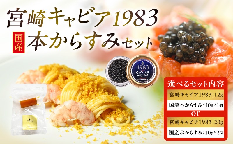 
                  【選べるセット内容】宮崎キャビア1983＆国産本からすみセット_M017-059-SKU
                