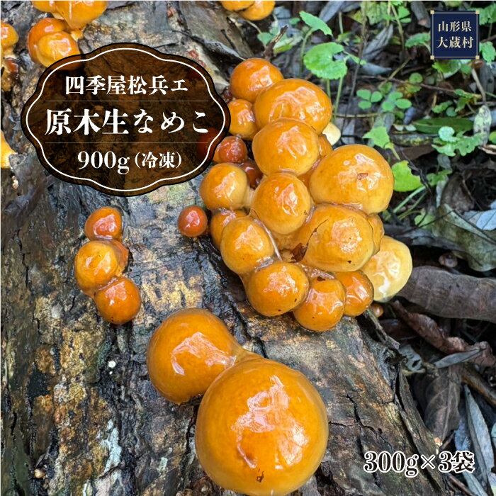 【ふるさと納税】四季屋松兵エ　原木生なめこ 900g (冷凍)