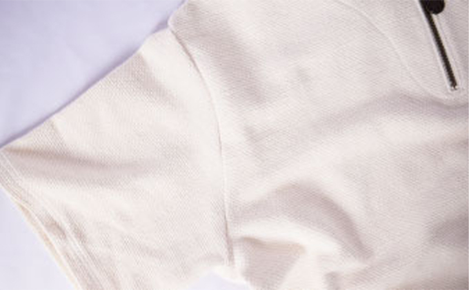 【LLサイズ】生地の強靭さにこだわったファスナーTシャツ　九櫻ロゴチャーム付き　生成